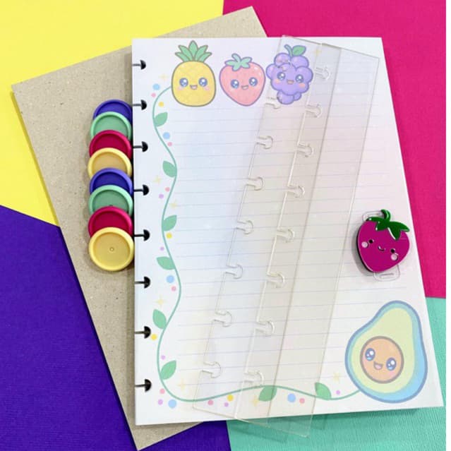 Refil para Caderno de Discos 90g Folhas Personalizadas | Material Escolar I Refil Caderno de Disco