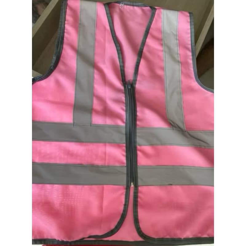 colete refletivo rosa claro