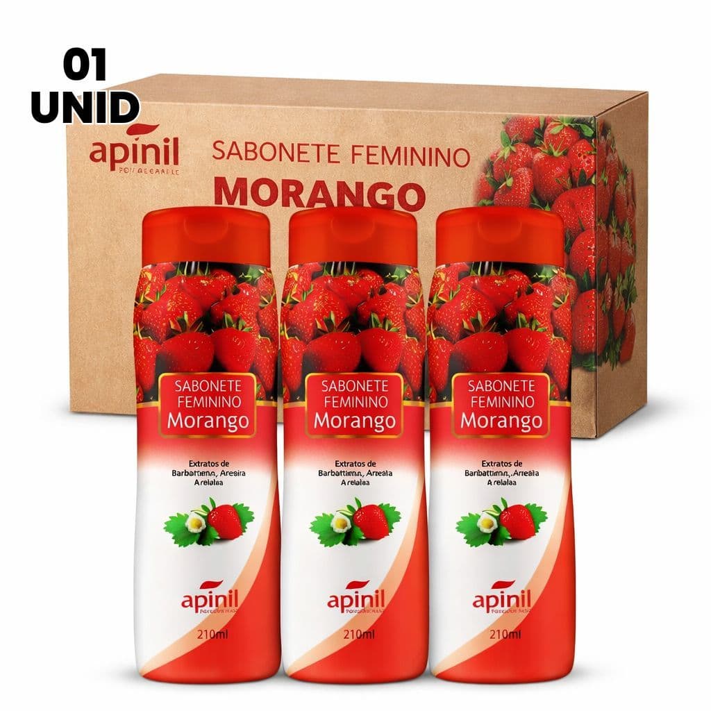 SABONETE ÍNTIMO FEMENINO ALGODÃO DOCE E CHICLETE 200ML 01 UNIDADE APINIL