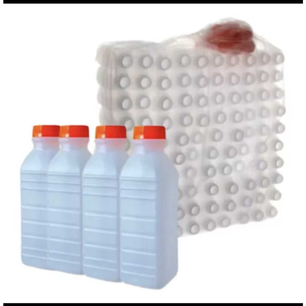 100 Garrafas Plástica Transparente Descartável De 500-ML E 1-L Ideal Para Caldo De Cana, Sucos, agua De Coco, Bebidas.