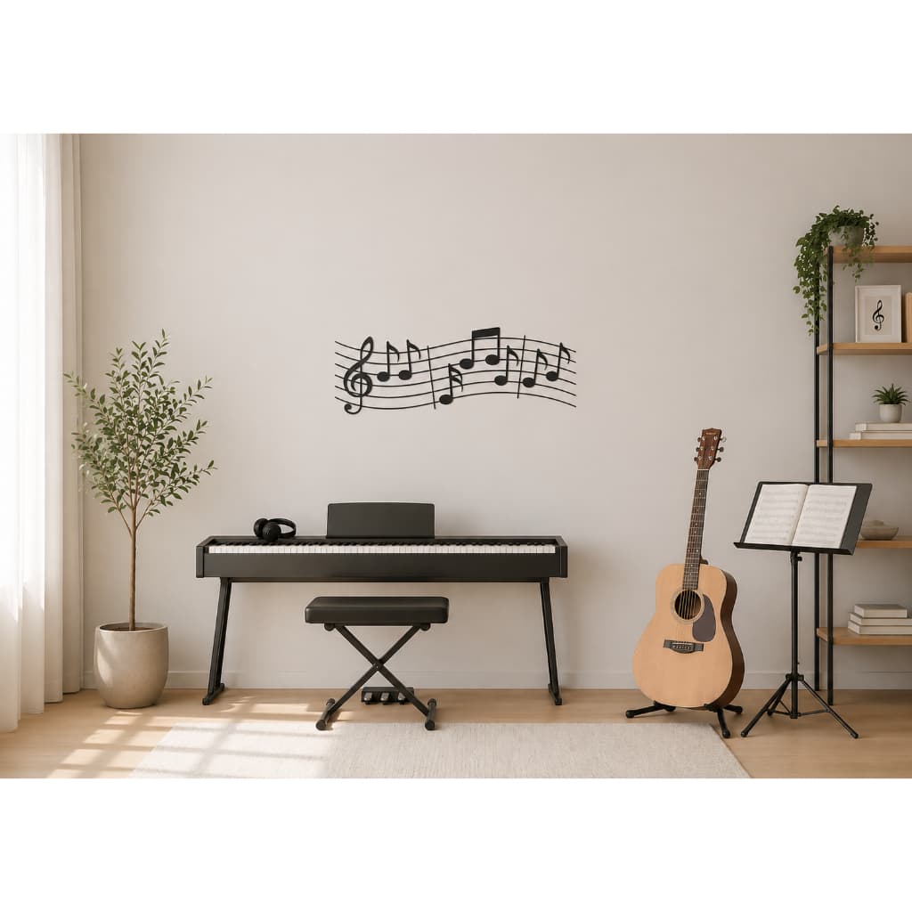 🎵 Adesivo Decorativo Notas Musicais – Elegância e Harmonia para seu Ambiente