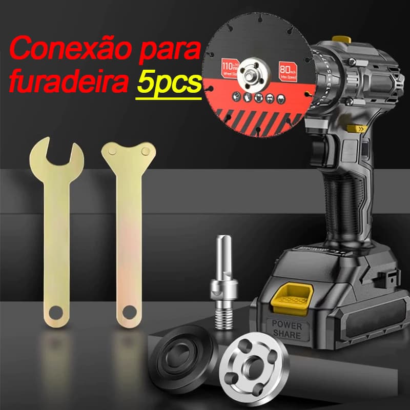 Haste Eixo Suporte Adaptador Universal Disco De Corte Com Chave de Aperto Desbaste Rebolo Lixa Furadeira 16 20 22 Mm