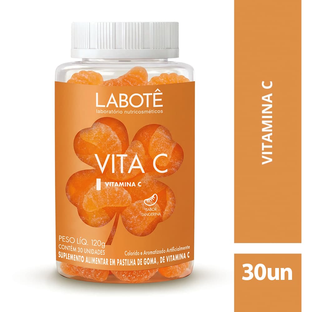 Labotê Vitamina C Vegano – 30 Gomas para Imunidade e Bem-Estar