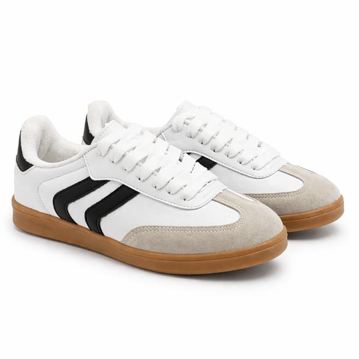 Tenis Feminino Casual Samba Retro Estiloso Com Solado Macio Confortavel Super Leve
