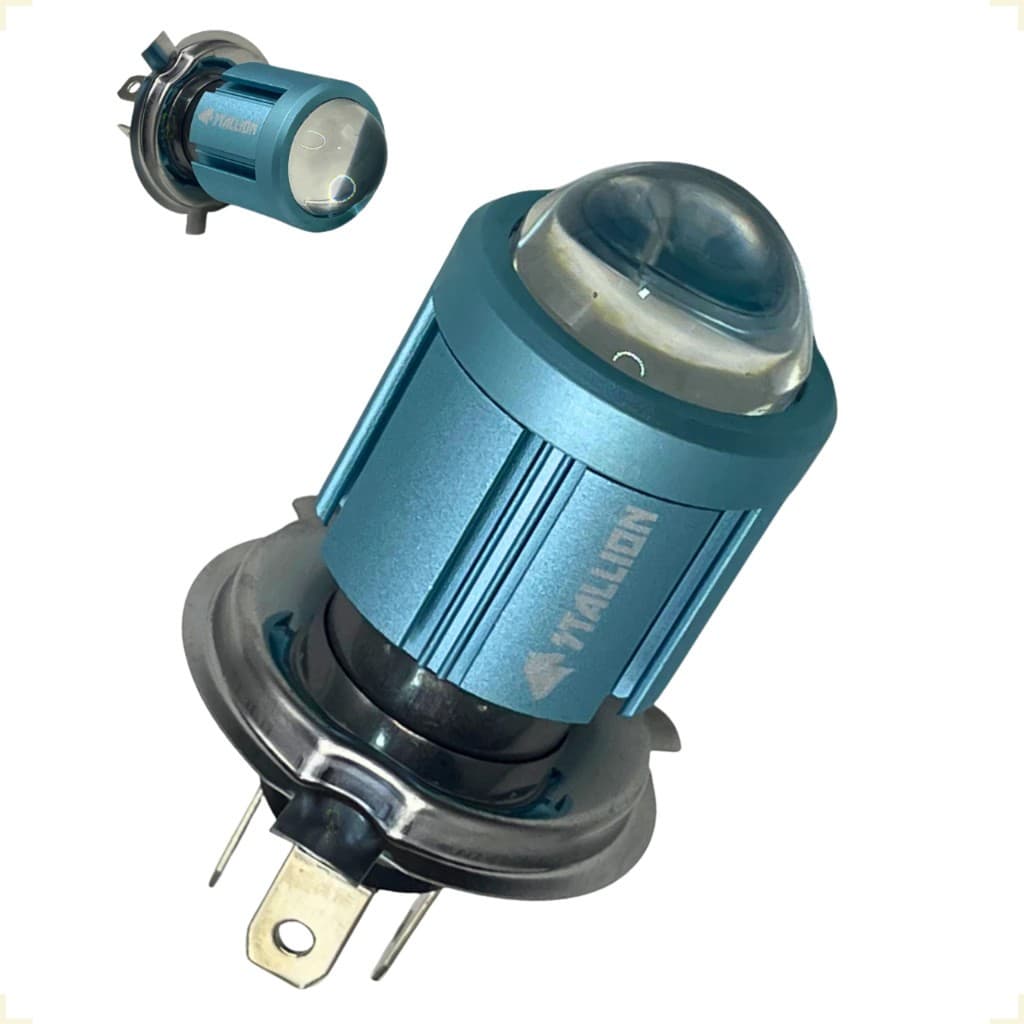 Lâmpada Farol Projetor Led H4 Super Branca 6500k Chip Para Moto E Carro Super Forte Plug And Play