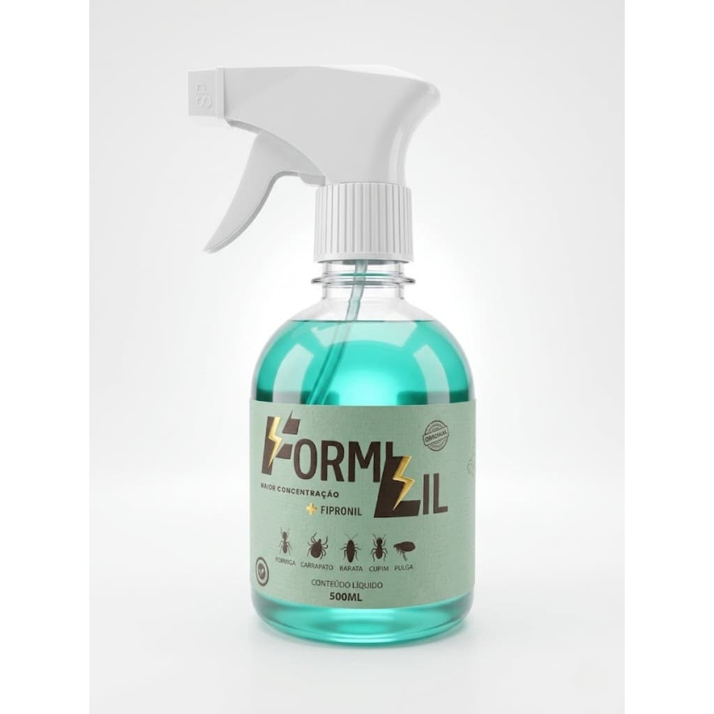 Formilil Mata Formiga Cupim Pulga 500ml Spray Fipronil inseticida para canil
