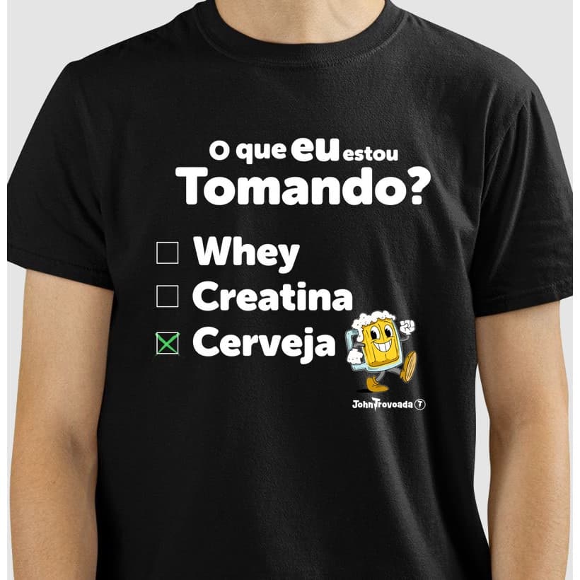 Camiseta O que estou tomando? Cerveja!