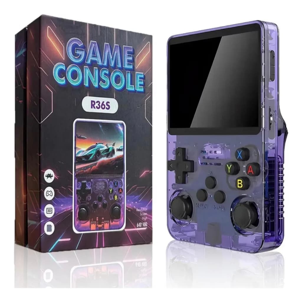 Console Portátil R36S + de 15.000 Jogos Vídeo Game 64g Linux Tela IPS 3.5 Polegadas a Pronta Entrega