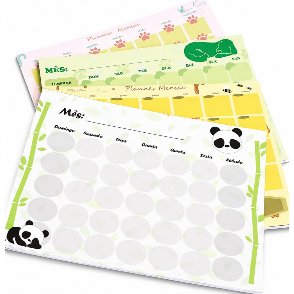 Planner Mensal Blocado / Papelaria Criativa