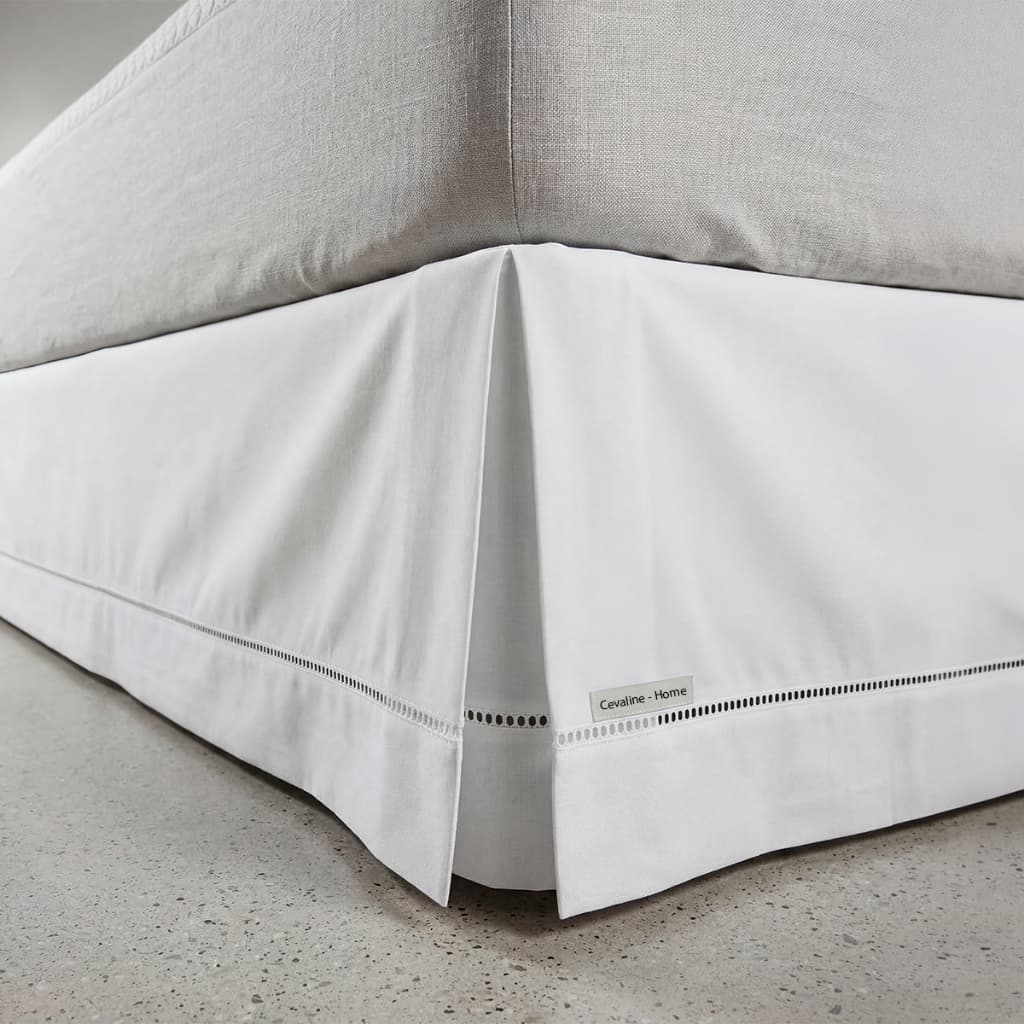 Saia Para Cama Box Casal Ponto Palito Luxuosa Toque Super Macio Decoração Quarto Elegante Moderno