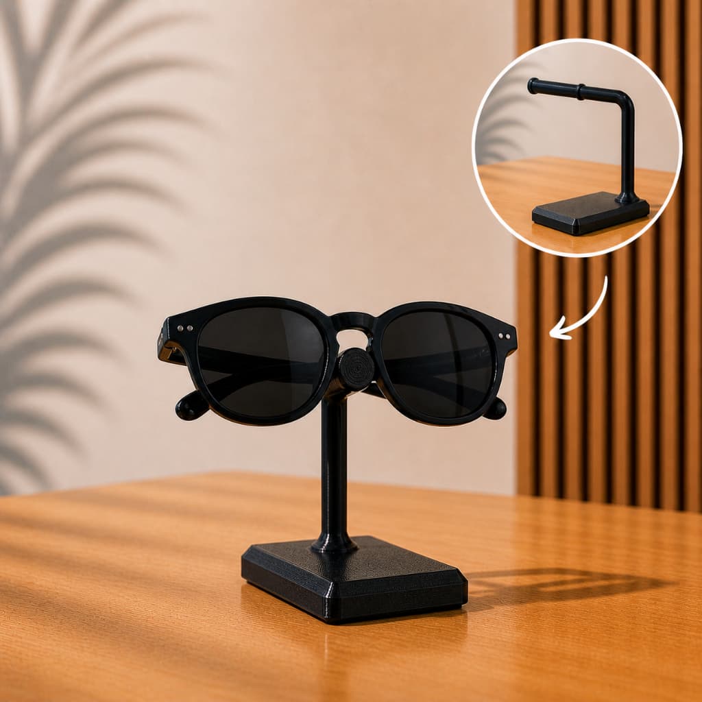 Kit Suporte para Óculos em Superfície Organizador Porta Óculos Funcional Minimalista