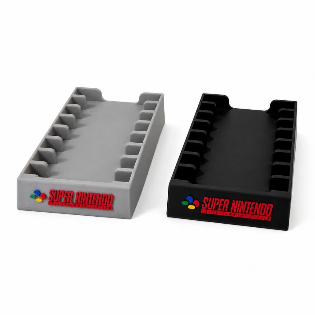 Suporte para Cartuchos de Super Nintendo com 6, 8 ou 10 slots