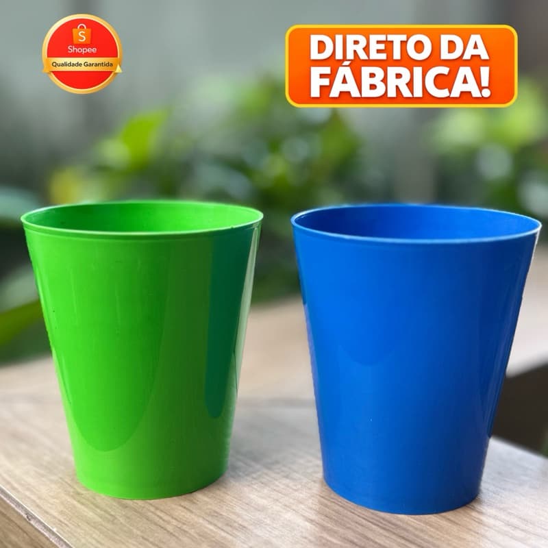 Kit 40 Copos Ecológicos 400ml Plástico Flexível Resistente | Festa e Eventos