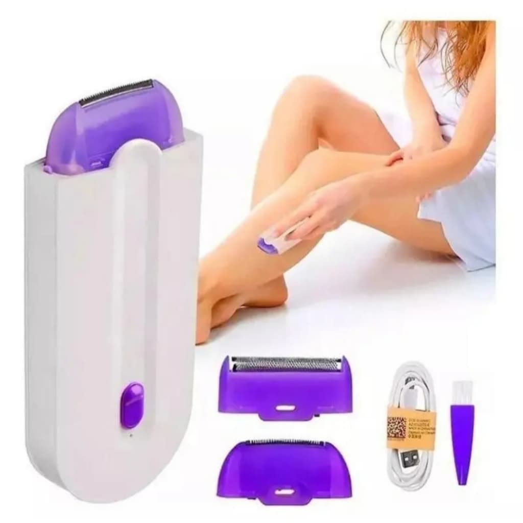Removedor de pelos elétrico bivolt recarregável