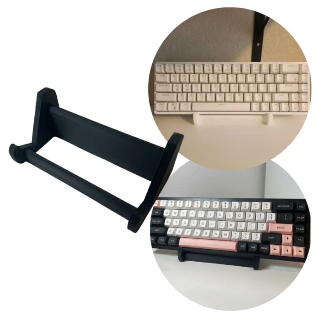 Suporte De Mesa Para Teclado Ergonômico Minimalista Compacto