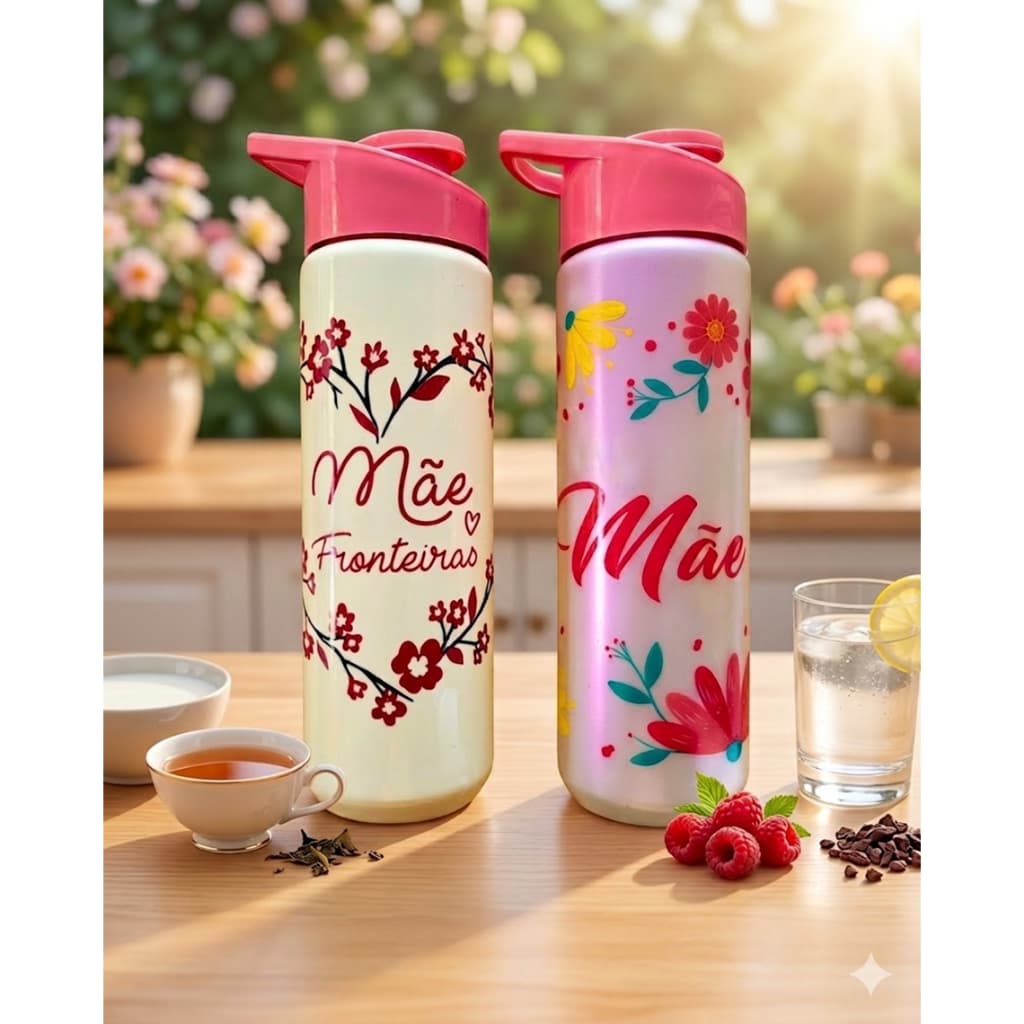 Garrafa Presente dia das mães Squeeze Presente para as mães