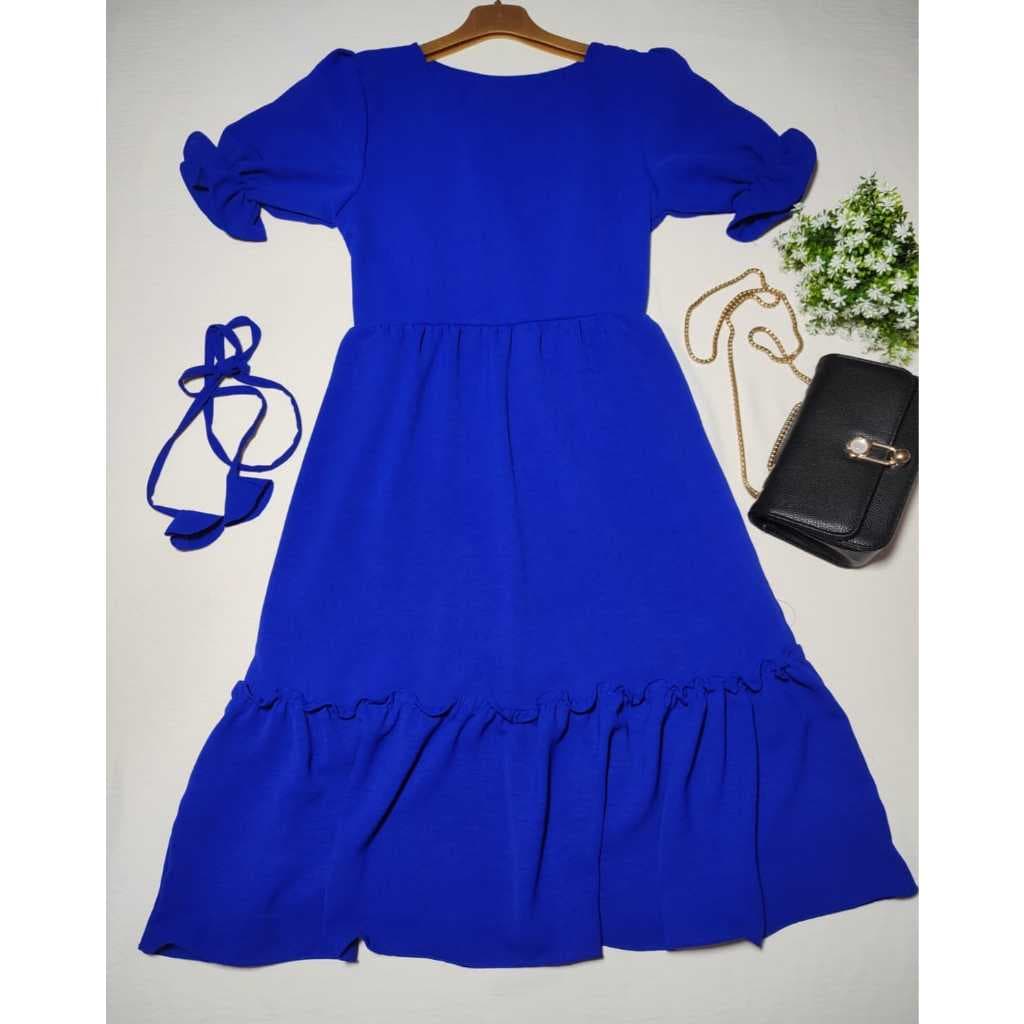 Vestido Juvenil Midi Confortável para o Dia a Dia Trazendo Segurança de Não Marca o Corpo da Criança Tecido Duna