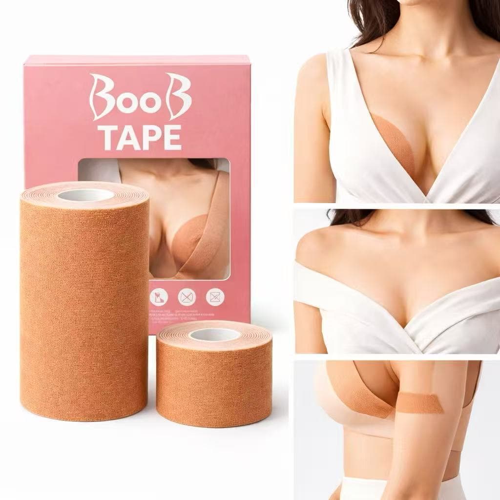 Fita Levanta Seios Boob Tape Invisível Sustentação Peito Sem Sutiã Impermeável 5m-10m
