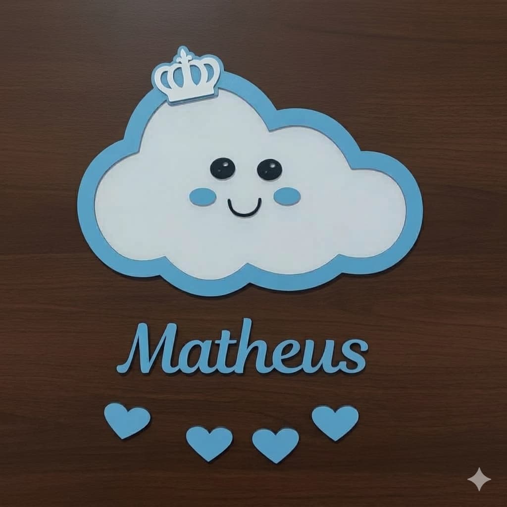 Porta Maternidade Menina ou Menino Guirlanda enfeite de porta 3D Personalizada chuva de bênção nuvem