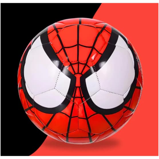 Bola De Futebol Homem Aranha Couro Sintético Praia Piscina Quadra Spider Man Infantil Rosto