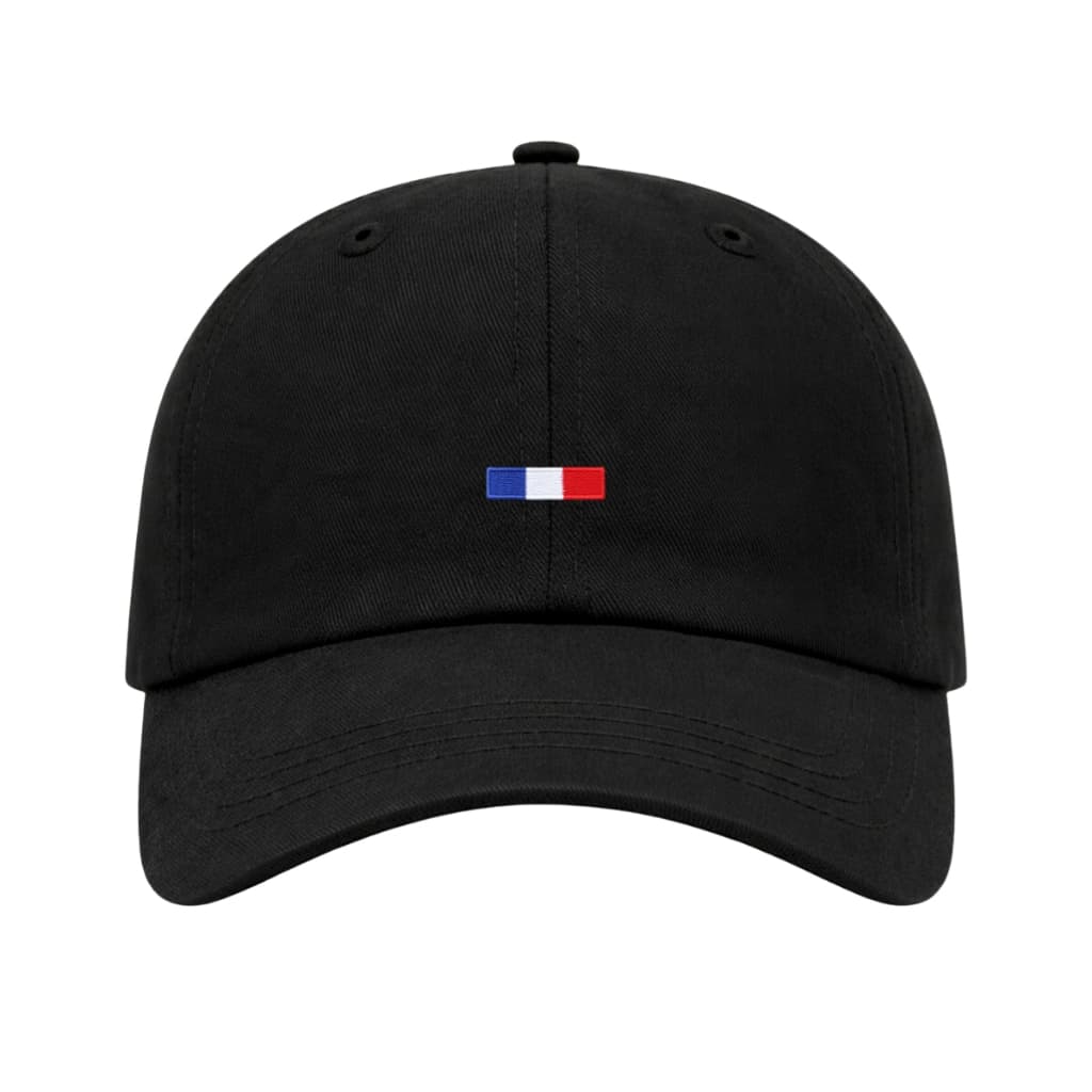 Boné Masculino 6 Paines Aba Curva Bordado França Adulto