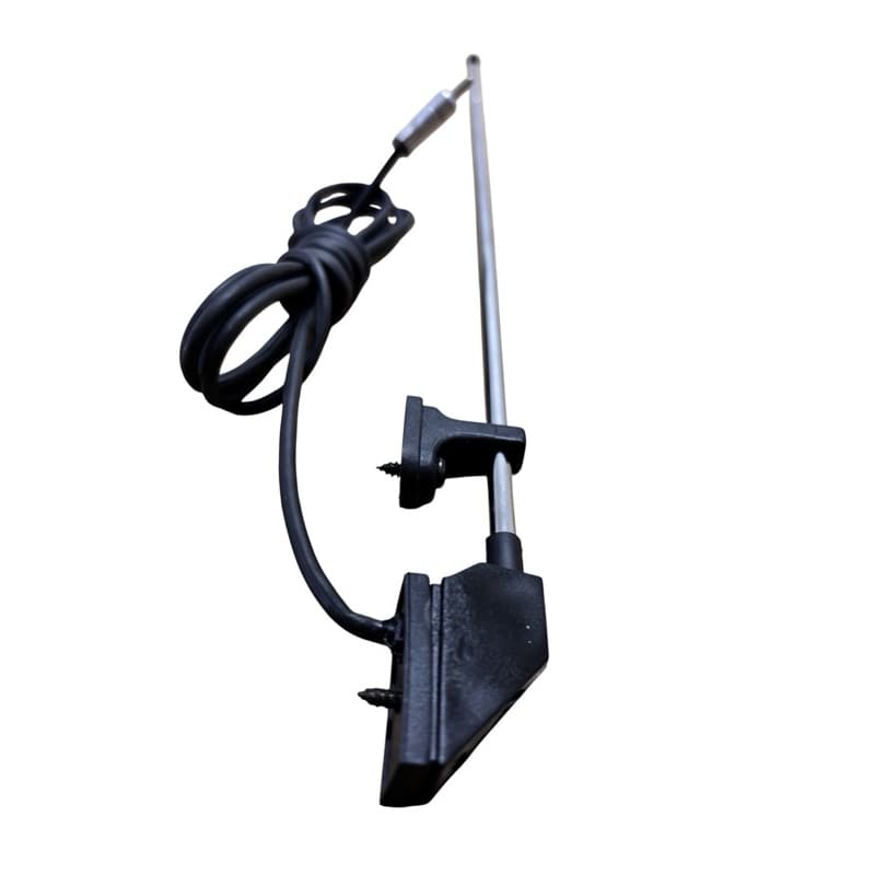 Antena De Coluna 3 Estágios Cromada Compatível com Van Besta Topic Towner - Adaptação Mitsubishi L200 e Suzuki Samurai