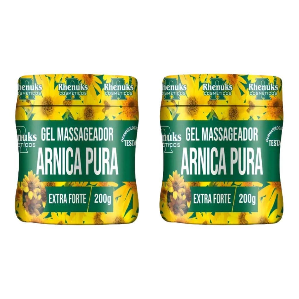 Kit 2 Unidades Gel Massageador Arnica Pura 200g Rhenuks