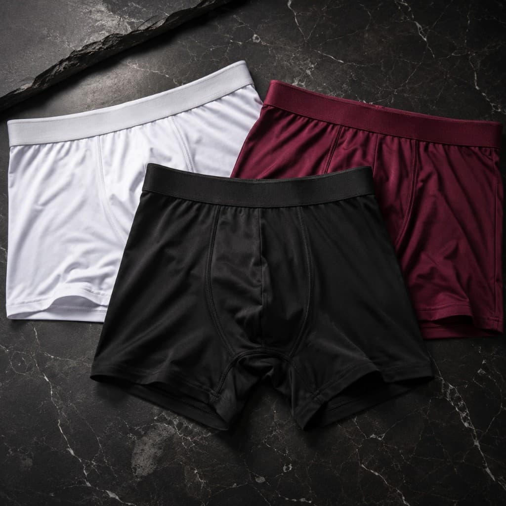 Kit 3 Cueca Boxer Masculina Microfibra Premium Sem Costura Aparente Confortável Macia Elastano Adulto