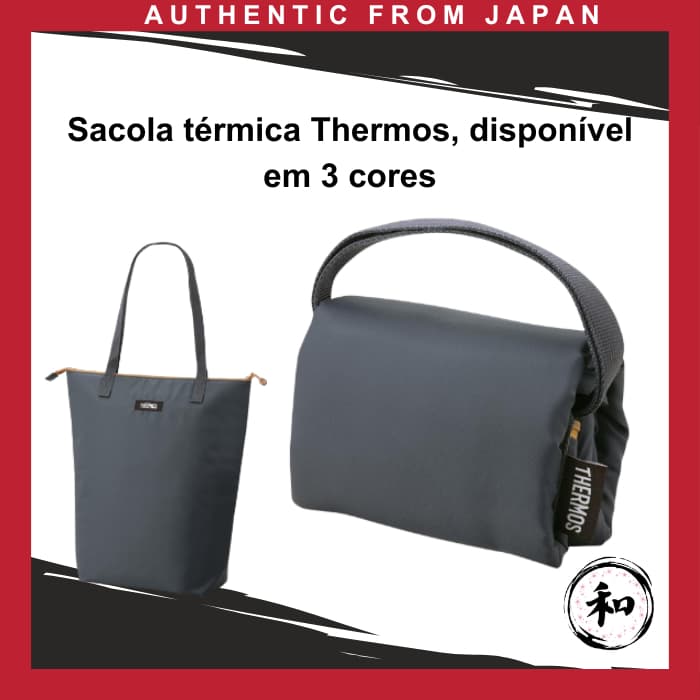 Sacola térmica Thermos, disponível em 3 cores [Envio direto do Japão]