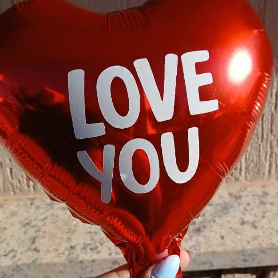 Kit Adesivo LOVE YOU 8x8 cm Vinil Decorativo Dia dos Namorados Caixa Balão Presente