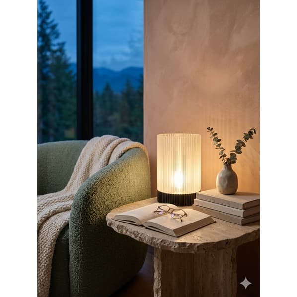 Luminária de Mesa Aurora 3D LED Luz Quente Abajur Decorativo Para Quarto Sala Escritório