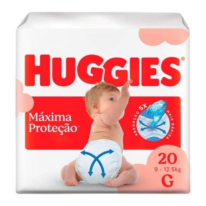 Fralda Descartável Huggies Bebê, Infantil, Conforto e Absorção.