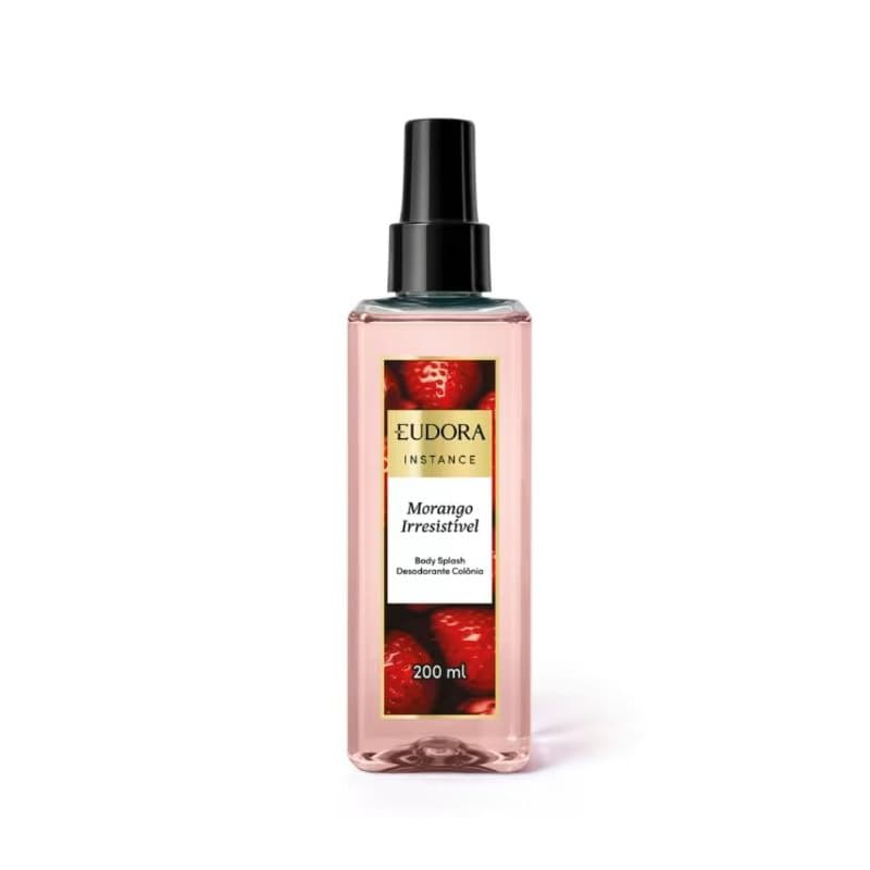Body Splash Desodorante Colônia Instance Morango Irresistível 200ml(Vence:02/30)