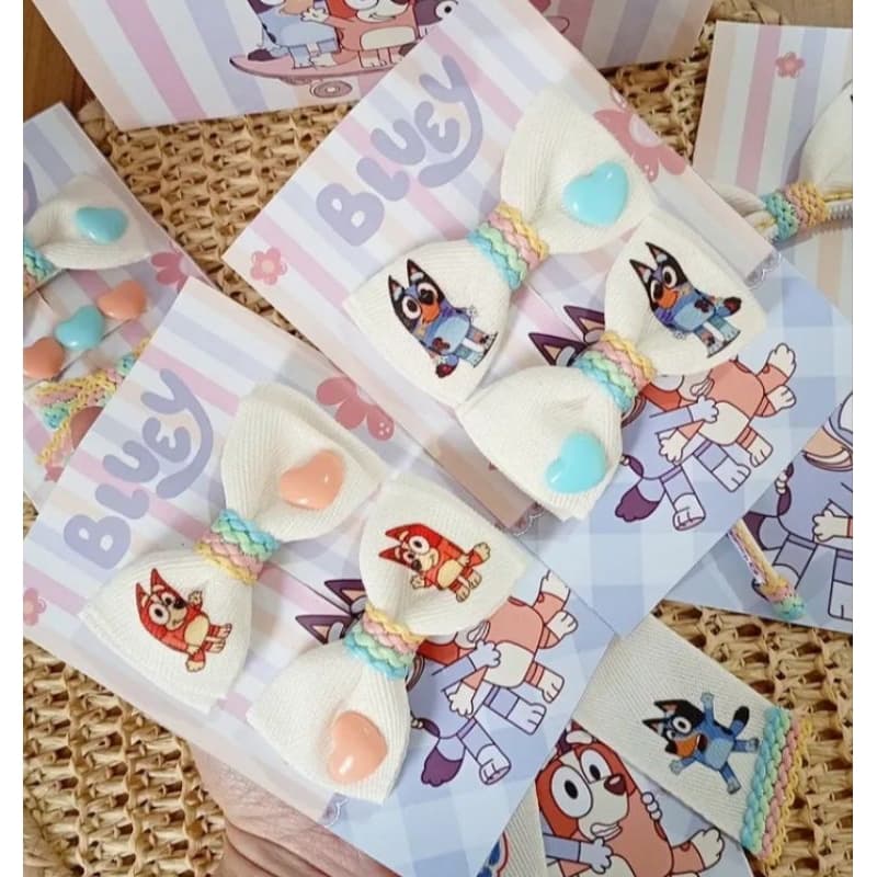 Laço Bluey | Tiara Bluey | Parzinho Bluey | Hair clips bluey