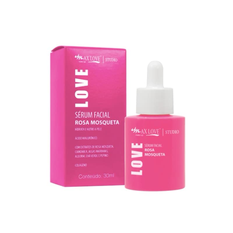 Sérum Facial Rosa Mosqueta Max Love Studio – Nutrição e Regeneração para Sua Pele