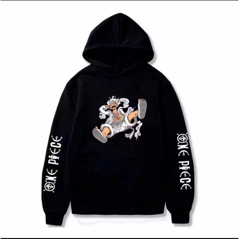 Moletom Canguru Gear Fifth Luffy One Piece Blusa de Frio Estampada