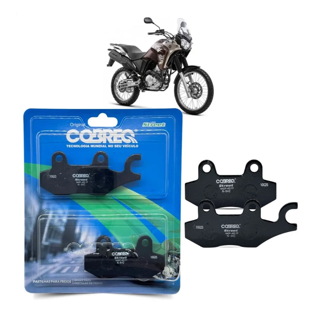 Pastilha Freio Dianteiro Yamaha XTZ Tenere 250 2016 a 2019 Original Cobreq