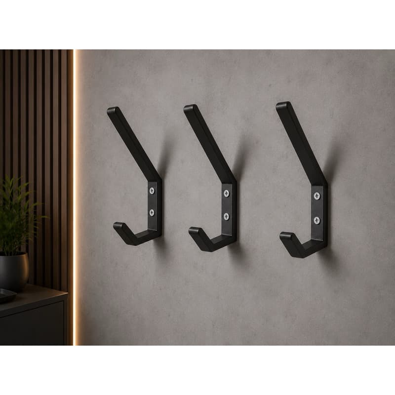Kit 3 Suportes para Capacete Parede Organizador Gancho Multiuso Decoração Moderna Premium