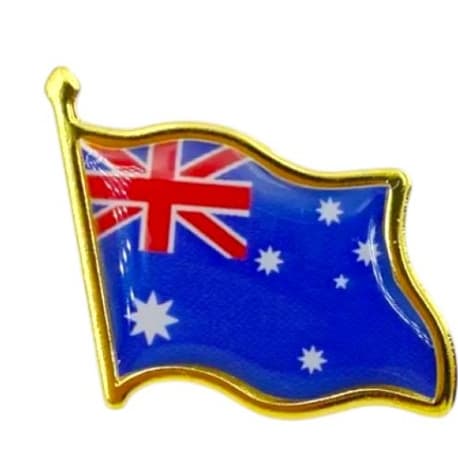 Pin Bandeira Australiana Viagem Estudo Turismo Broche Diplomático
