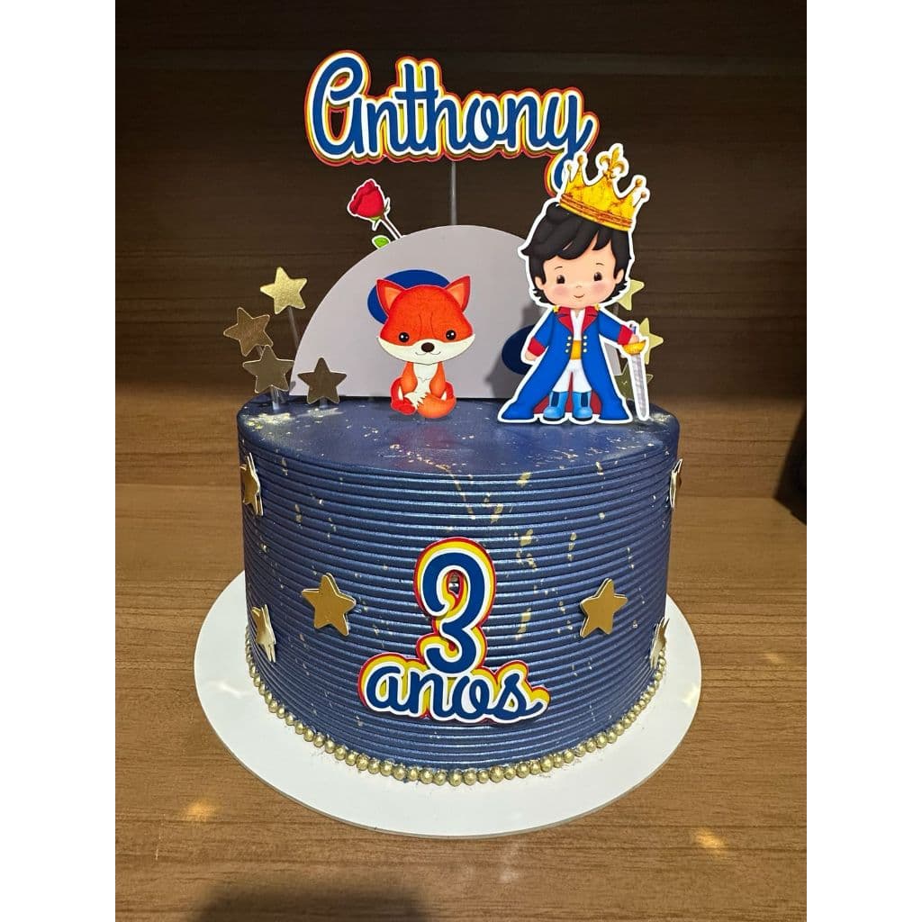 Topo Pequeno Príncipe Moreno Topper Pequeno Príncipe Festa Pequeno príncipe