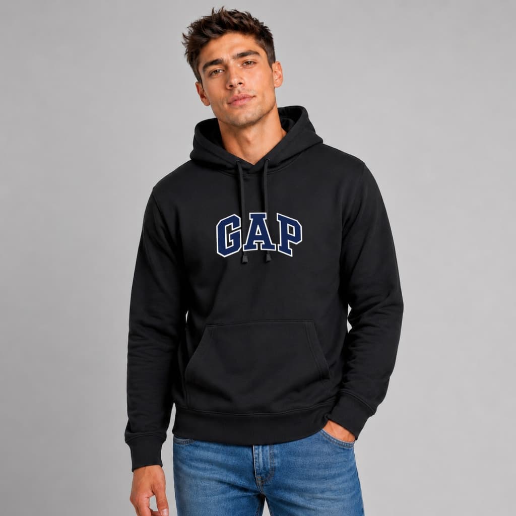 Moletom Canguru Masculino Casaco Estampado Bolso e Capuz Blusa de Frio Flanelada