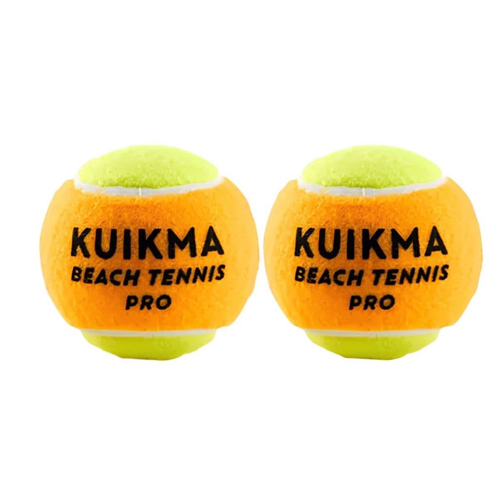 Kit Com 2 Bolas Beach Tennis Bolinha Tênis Praia Decathlon Kuikma Pro  (ex-sandever)