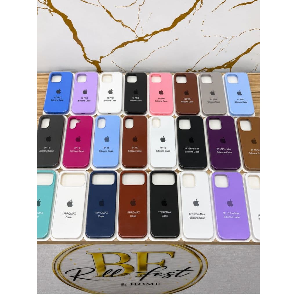 Capa Case Capinha De Silicone Aveludada Compatível Com iPhone 13 15 16 17 Pro Max -Anti -Impacto