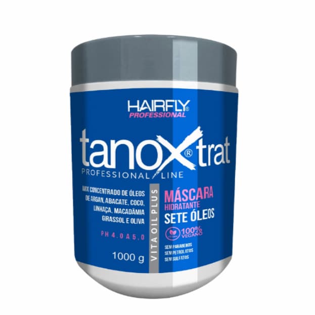 Máscara Tanox Trat Profissional Line Sete Óleos Hair Fly 1kg