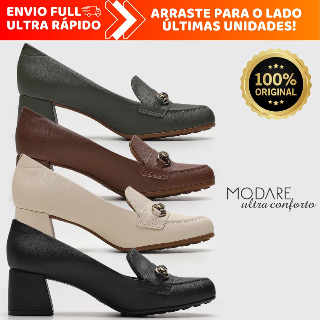 Scarpin Modare Feminino Sapato Ultra Conforto Ortopédico