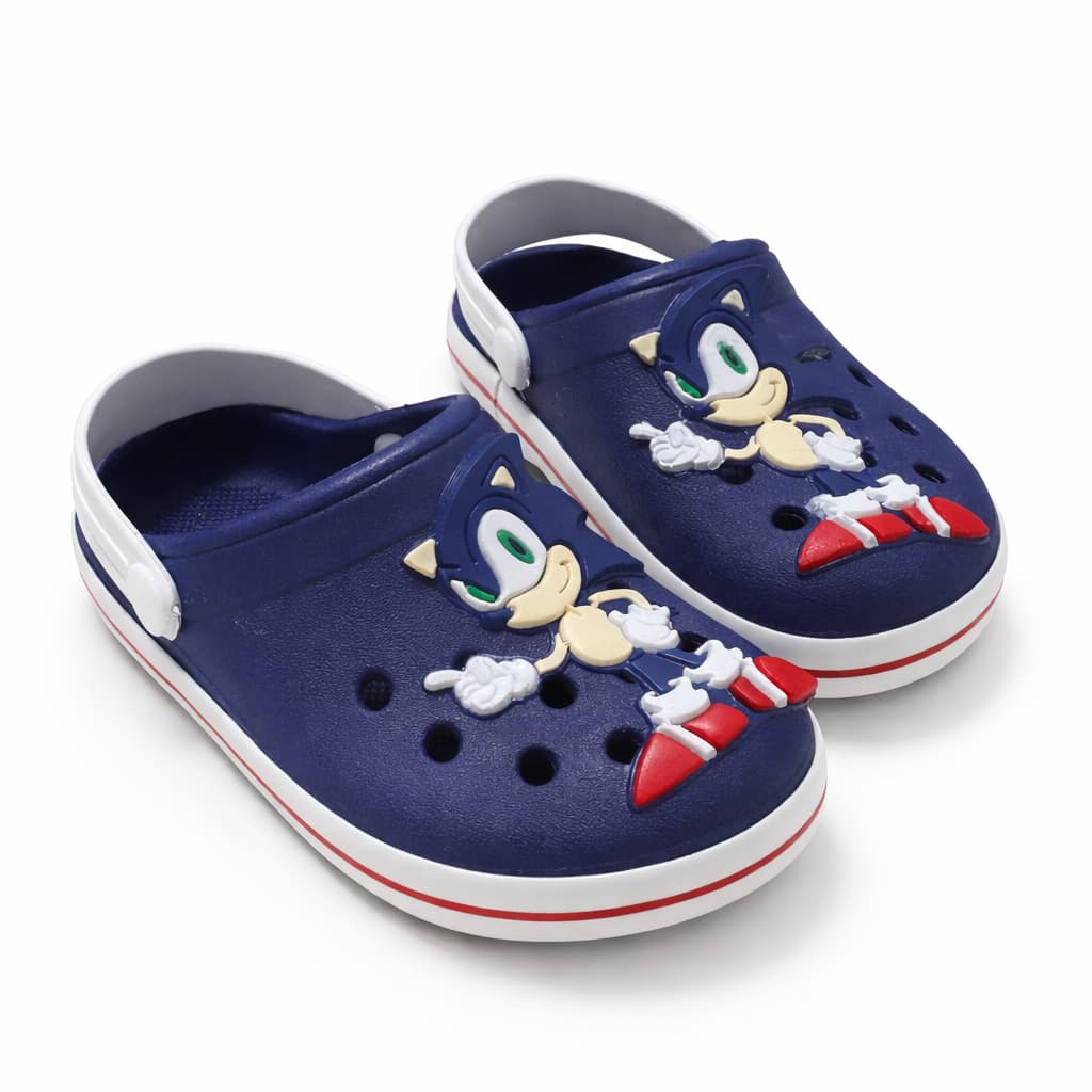 Sandália Sonic babuche infantil para menino chinelo SONIC Antiderrapante Confortável Escolar