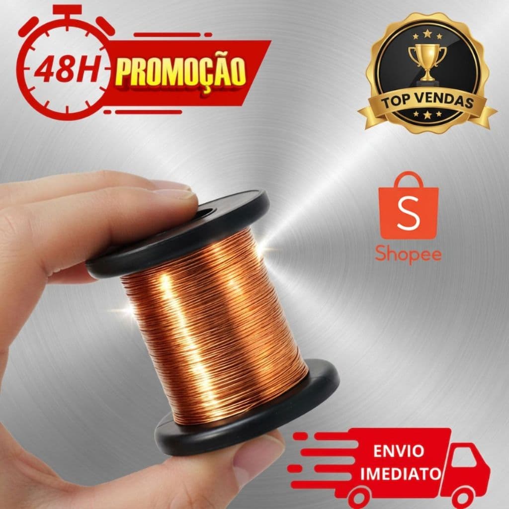 Fio Arame De Cobre Mole 0,35mm - 30mts-artesanato-bijuteria Cobre