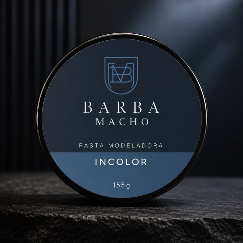 POMADA Pasta Modeladora INCOLOR 155g Barba Macho