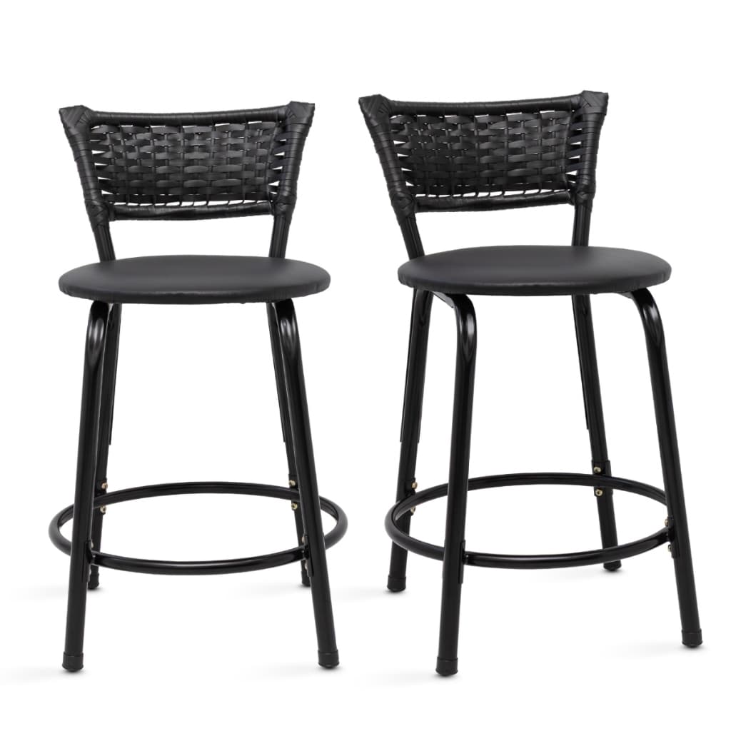 Kit 2 Bancos Baixo Banqueta Sorveteria Cadeira 45cm Mesa Bistrô Piscina Área De Lazer Lanchonete