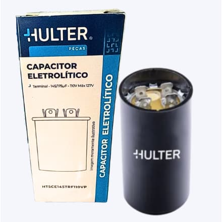 Capacitor Eletrolítico Terminal 145/175UF 110V Hulter
